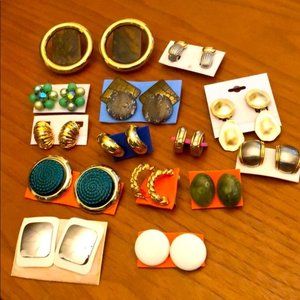 Clip on earring lot